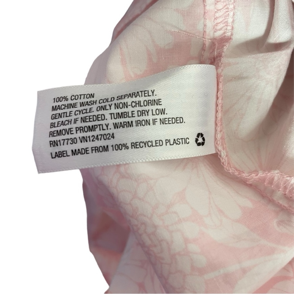 NWT Lisa Marie Fernandez Target Floral Print Off the Shoulder Pink Dress Size S - Picture 5 of 6